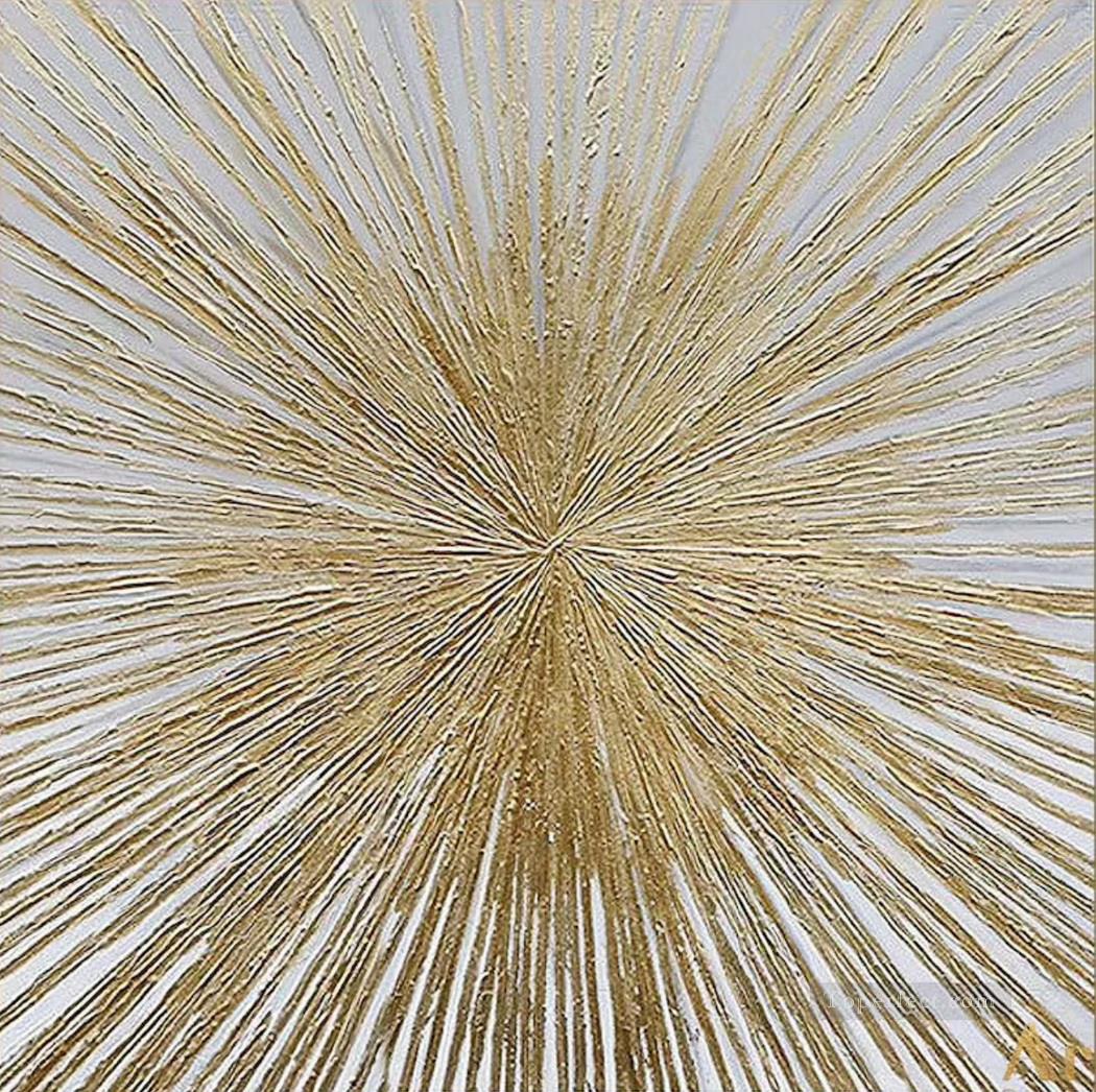 ag010 Abstract Gold Leaf Oil Paintings